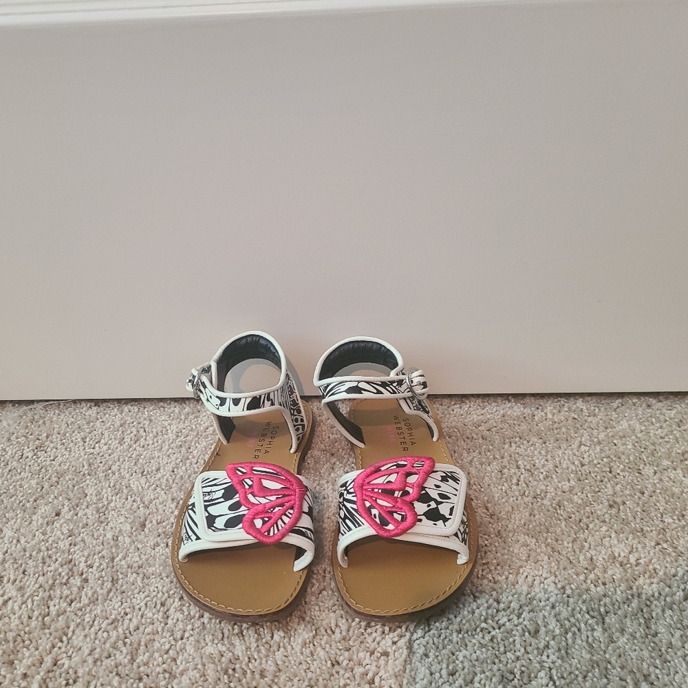 Sophia Webster Girls Butterfly Leather Sandals